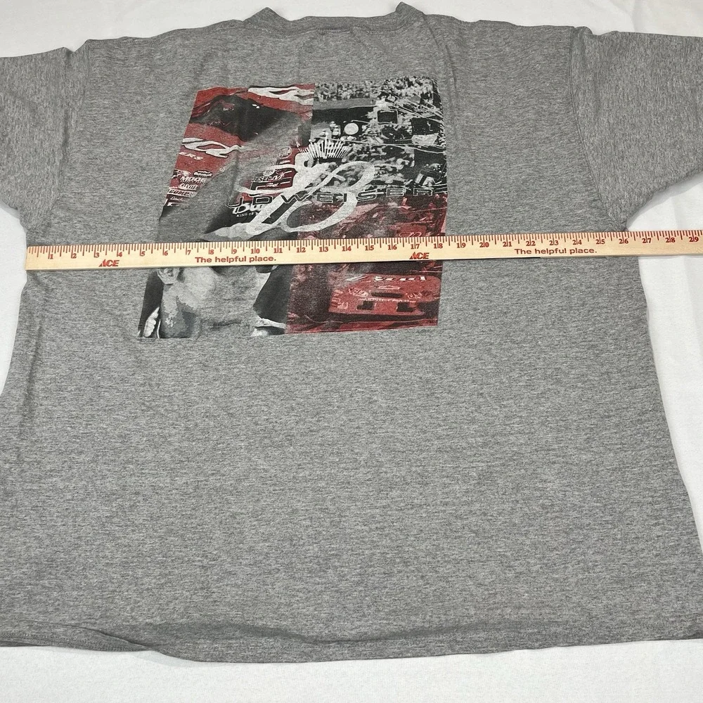 Chase Authentics Dale Jr 8 Mens Gray T-Shirt Round‎ Neck Short Sleeve Size XL